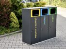 Kosz do segregacji odpadów zewnętrzny ATENA III 80l