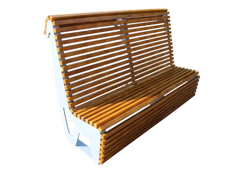 awka miejska z wysokim oparciem 74, jesion, RAL 9006 (3)