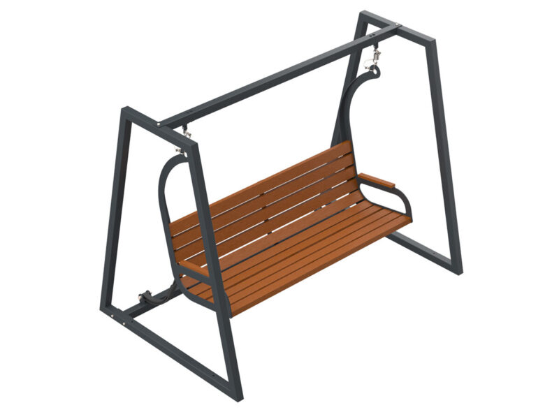 Huśtawka miejska, uliczna - Archipark Huśtawka miejska ze spowalniaczem front