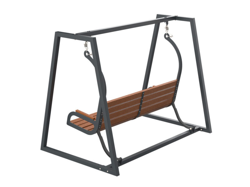 Huśtawka miejska, uliczna - Archipark Huśtawka miejska ze spowalniaczem tył