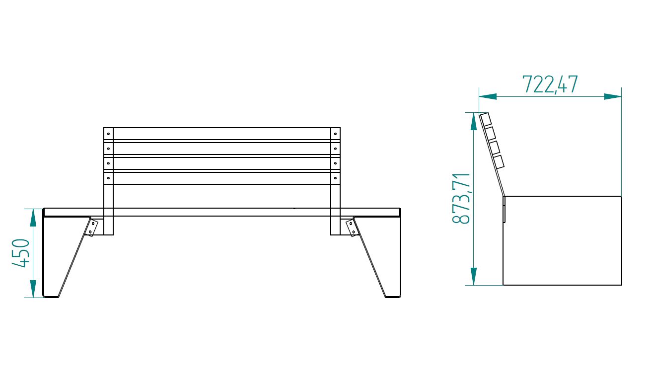 Ławka parkowa 101 - Archipark