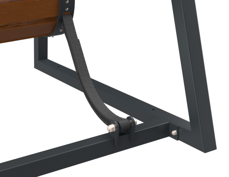 Huśtawka miejska, uliczna - Archipark system spowalniacza w huśtawce