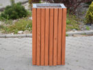 Drewniany kosz na śmieci KNS 12.11 RAL