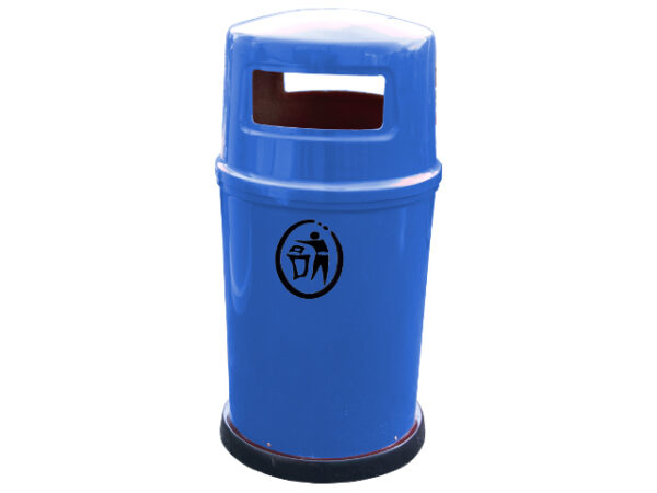 Kosz na śmieci z tworzywa ABR2 | okrągły | niebieski