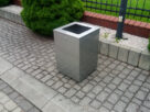 Kosz na śmieci ze stali nierdzewnej KNS 11.01 INOX | elegancki