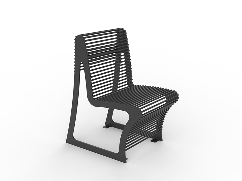 Krzesło, siedzisko jednoosobowe ze stali nierdzewnej LSN 19.04 | RAL 7016
