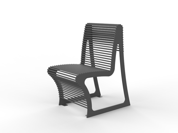 Krzesło, siedzisko jednoosobowe ze stali nierdzewnej LSN 19.04