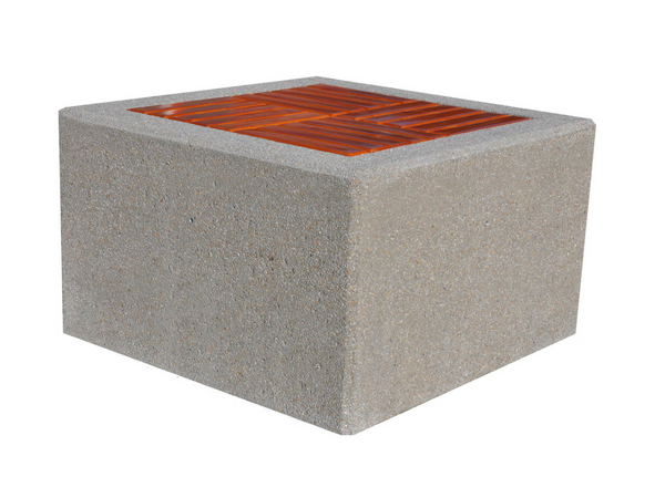 Ławka betonowa 100x100cm WYS 60cm  – KOD 427