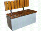 Ławka betonowa 100x48cm WYS 88cm KOD – 428