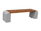 Ławka betonowa bez oparcia 180x45cm WYS. 44cm KOD – 449