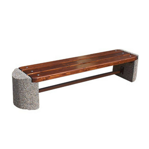 Ławka betonowa bez oparcia 403 | zdjęcie wykonanej ławki