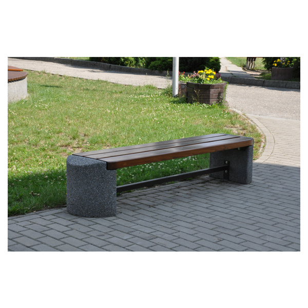 Ławka betonowa bez oparcia 403 | ławka na podwórku