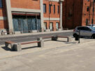 Ławka betonowa z donicami 504 | zdjęcie z realizacji
