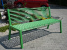 Ławka metalowa 37 | zielona