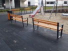 Lawka miejska z oparciem trapezowa 59 6