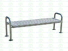 Ławka nierdzewna bez oparcia 190cm KR06
