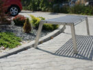 Ławka ze stali nierdzewnej bez oparcia KR13