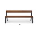 Ławka zewnętrzna nowoczesna 44 | długość