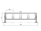 Stojak narowery KARAT VERTIKAL od 2 do12 miejsc rowerowych | front