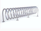 Stojak narowery SPIRALA B-1, rura Ø 33,7mm | 200cm, do przykręcenia