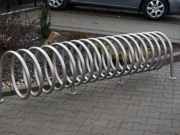 Stojak na rowery SPIRALA B-1, rura Ø 33,7mm | spiralny zdjęcie