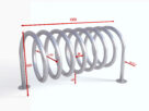Stojak narowery SPIRALA B-1, rura Ø 33,7mm | 100cm, do przykręcenia