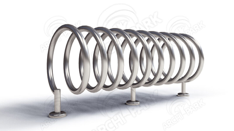 Stojak na rowery SPIRALA B-2, rura Ø 33,7mm