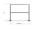 Stojak rowerowy U-35 | Profil 80x20mm
