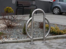 Stojak rowerowy podwójny ŁUK INOX | do przykręcenia