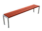 Tania ławka ze stali nierdzewnej bez oparcia MAR4