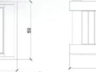 Donica miejska beton stal drewno LUMIA id.3040 | wymiary