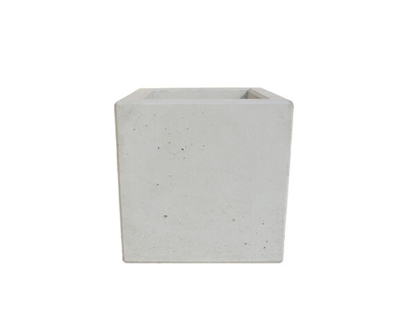 Donica z betonu architektonicznego 40x40cm x (40h-50h-60h-70h-80h-90h-100h) | beton jasny szary