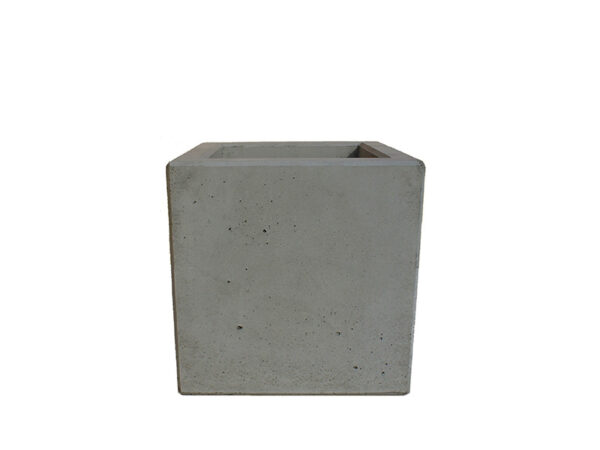 Donica z betonu architektonicznego 40x40cm x (40h-50h-60h-70h-80h-90h-100h) | beton ciemny szary