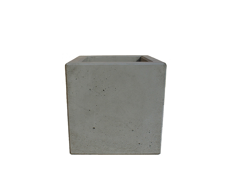 Donica z betonu architektonicznego 40x40cm x (40h-50h-60h-70h-80h-90h-100h) | beton ciemny szary