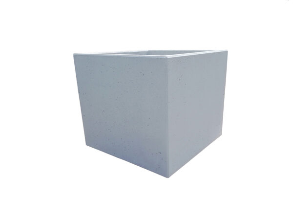 Donica z betonu architektonicznego 75x75cm x (40h-50h-60h-70h-80h-90h-100h) | beton w kolorze jasnoszarym