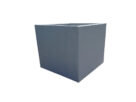 Donica z betonu architektonicznego 75x75cm x (40h-50h-60h-70h-80h-90h-100h) | beton w kolorze ciemnoszarym