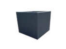 Donica z betonu architektonicznego 75x75cm x (40h-50h-60h-70h-80h-90h-100h) | beton w kolorze antracyt