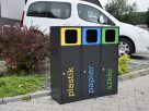 Kosz do segregacji ATENA III 40l | Napisy Sitodruk | variant 3