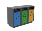 Kosz dovsegregacji KS 19.06 | 3 pojemniki
