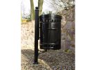 Kosz na śmieci zewnętrzny stalowo-żeliwny U3 | 100l