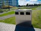 Kosz segregacyjny KS 10.03B INOX   Popielnica | na zewnątrz