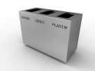 Kosz segregacyjny KS 17.01 INOX