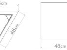 Kosz trójkątny z betonu architektonicznego id. 2019, 2020 - obrazek 1