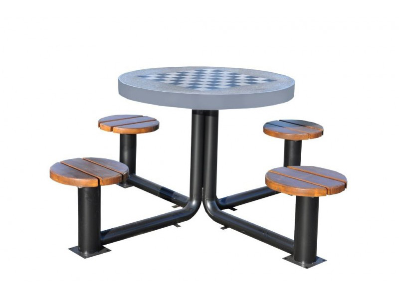 Stół szachowy stalowo-betonowy zewnętrzny | model 524
