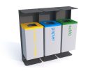 Kosz segregacyjny GOZO III | pojemność: 3x80l