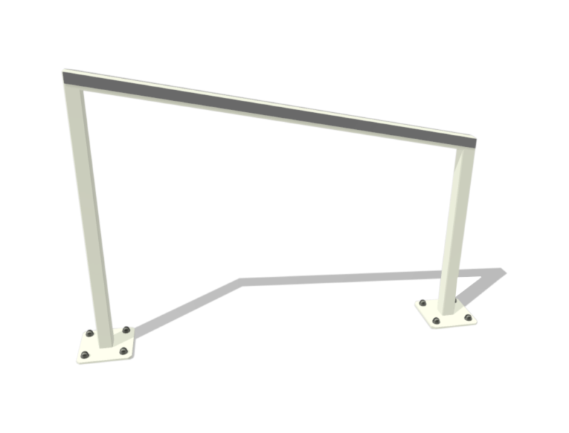 Stojak na rowery z gumą zabezpieczającą GRS1