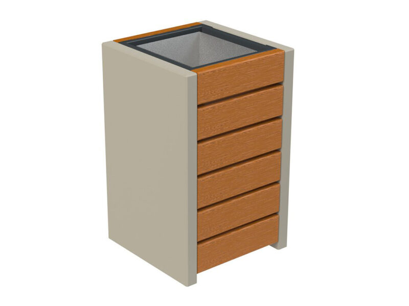 Kosz z betonu architektonicznego VENTEX II - Archipark Kosz z betonu architektonicznego VENTEX II