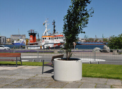 Donica betonowa okrągła z betonu architektonicznego id. 295 - Archipark Donica okrągła z betonu architektonicznego 295 (2)