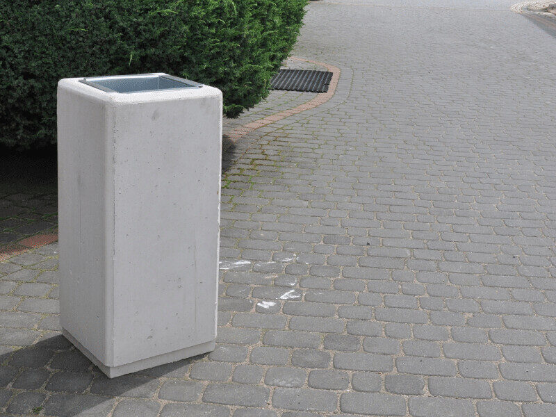 Kosz z betonu architektonicznego id