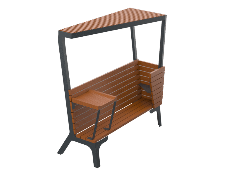 Ławka dla matki z dzieckiem z przewijakiem - Archipark awka dla matki z dzieckiem